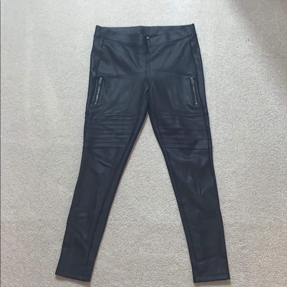 Express leather leggings